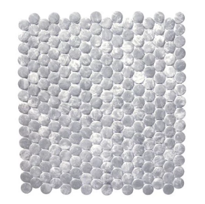 Bardiglio Penny Round - glass tile